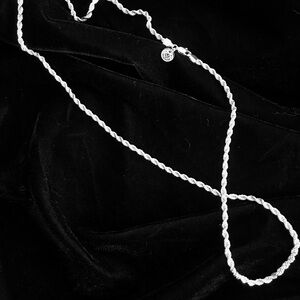EXCLUSIVE 18K WHITE GOLD ROPE CHAIN 30” 4mm MADE IN ITALY *LIFETIME WARRANTY*